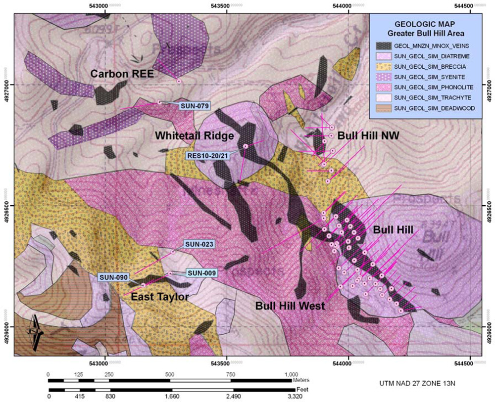 2011-08-02-map Figure 1. Location and Geological Map of the Bear Lodge Rare-Earth District
