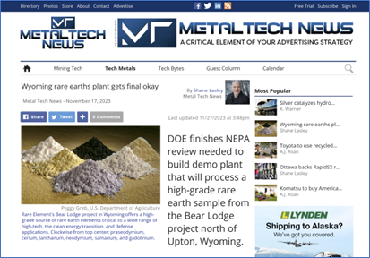Metal Tech News